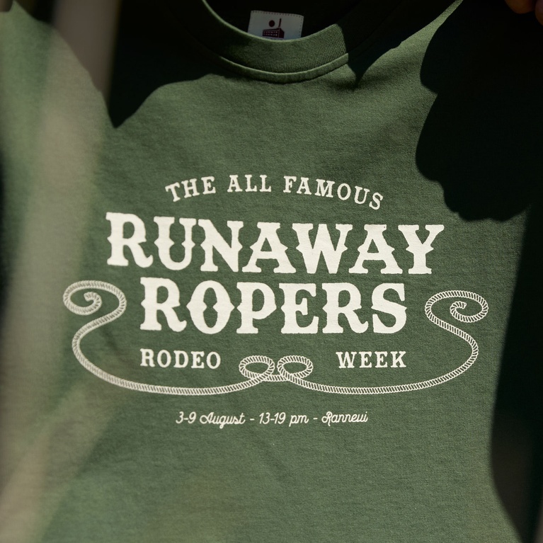 Printed Vintage Tee Green 2